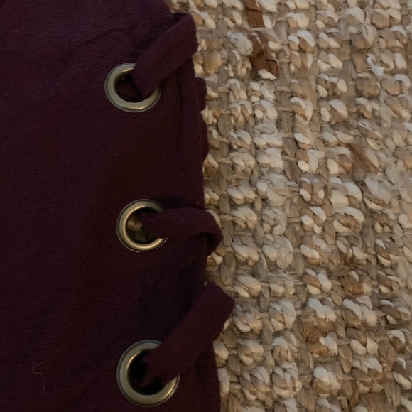 New Burgundy silence + noise crop top - Picture 3 of 5